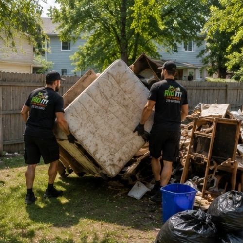 Crew loading materials
